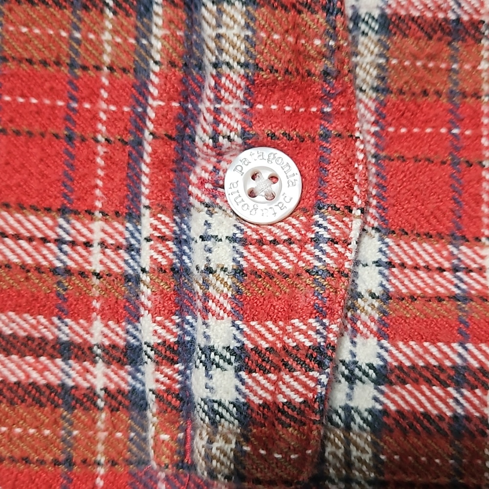 Patagonia, size 8, long sleeve, cotton flannel shirt - Picture 4 of 5